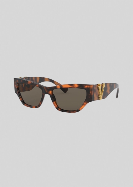 Versace Havana Virtus Cat-Eye Solglasögon Dam - 024387FRO